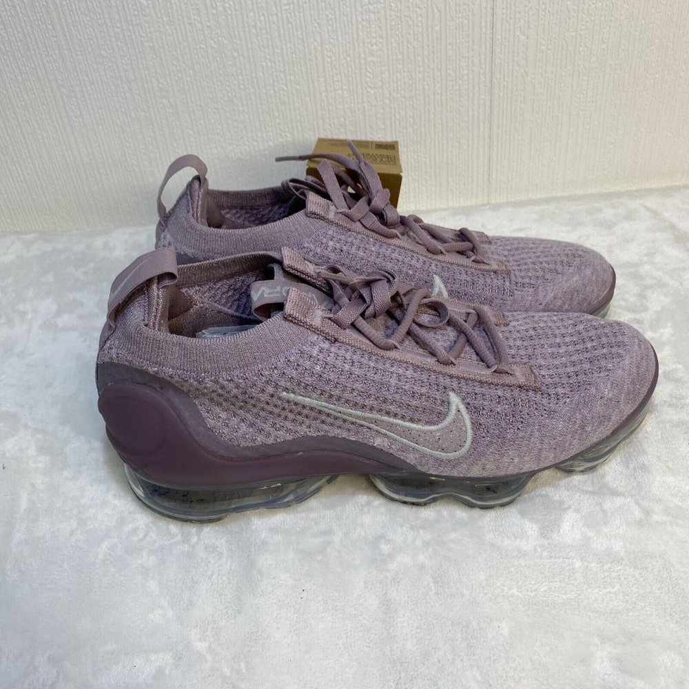 Nike Women's Purple Knit VaporMax Style Athletic Shoes - Picture 2 of 11